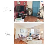 Living Room Before  & After
